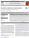 Cover page: The significance of atmospheric nutrient inputs and canopy interception of precipitation during ecosystem development in piñon–juniper woodlands of the southwestern USA