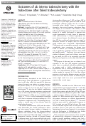 Cover page: Outcomes of ab interno trabeculectomy with the trabectome after failed trabeculectomy