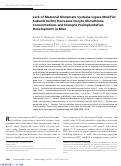 Cover page: Lack of Maternal Glutamate Cysteine Ligase Modifier Subunit (Gclm) Decreases Oocyte Glutathione Concentrations and Disrupts Preimplantation Development in Mice