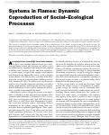 Cover page: Systems in Flames: Dynamic Coproduction of Social–Ecological Processes