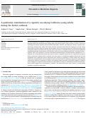 Cover page: A qualitative examination of e-cigarette use among California young adults during the EVALI outbreak