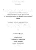 Cover page: The influence of land use on river nutrient and sediment concentrations as well as benthic community composition on nearshore reefs around Moorea, French Polynesia, and the development of a low-cost, open-source autonomous water sampler