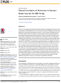 Cover page: Neural Correlates of Attention to Human-Made Sounds: An ERP Study