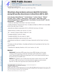 Cover page: HIV primary drug resistance and associated HIV risk factors among HIV positive blood donors in Brazil from 2007 to 2017.