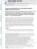 Cover page: Large Vessel Arteriopathy After Cranial Radiation Therapy in Pediatric Brain Tumor Survivors
