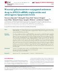 Cover page: N-acetyl galactosamine-conjugated antisense drug to APOC3 mRNA, triglycerides and atherogenic lipoprotein levels