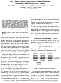 Cover page: Query-Based Memory Approximates Rational Induction: Applications to Infant Statistical Learning