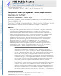 Cover page: The genomic landscape of pediatric cancers: Implications for diagnosis and treatment