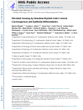 Cover page: Microbial Sensing by Intestinal Myeloid Cells Controls Carcinogenesis and Epithelial Differentiation