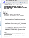 Cover page: A longitudinal study of dominant E. coli lineages and antimicrobial resistance in the gut of children living in an upper middle-income country