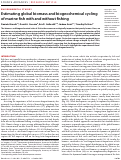 Cover page: Estimating global biomass and biogeochemical cycling of marine fish with and without fishing
