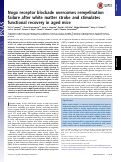 Cover page: Nogo receptor blockade overcomes remyelination failure after white matter stroke and stimulates functional recovery in aged mice