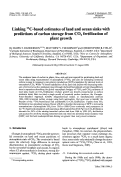 Cover page: Linking 13C-based estimates of land and ocean sinks with predictions of carbon storage from CO2 fertilization of plant growth