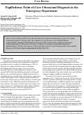 Cover page: Papilledema: Point-of-Care Ultrasound Diagnosis in the Emergency Department