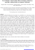 Cover page: Use of adaptive control and its effects on human comfort in a naturally ventilated office in Alameda, California