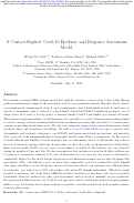 Cover page: A Contact-Explicit Covid-19 Epidemic and Response Assessment Model