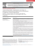 Cover page: "Positive Kidney Health": Implementation and design of a pharmacist-led intervention for patients at risk for development or progression of chronic kidney disease.