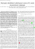 Cover page: Surrogate distributed radiological sources II: aerial measurement campaign