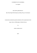 Cover page: Beyond Party Identification: How Elites Shape Public Opinion and Ways They are Constrained