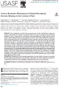 Cover page: Cortico-Brainstem Mechanisms of Biased Perceptual Decision-Making in the Context of Pain