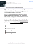 Cover page: Effect of subchronic exposure to ambient fine and ultrafine particles on rat motor activity and ex vivo striatal dopaminergic transmission
