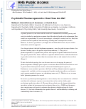 Cover page: Psychiatric Pharmacogenomics: How Close Are We?