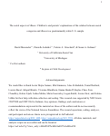 Cover page: The social aspects of illness: Children's and parents' explanations of the relation between social categories and illness in a predominantly white U.S. sample