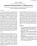 Cover page: Carotid Epithelioid Hemangioendothelioma – A Management Dilemma