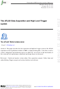 Cover page: The ATLAS Data Acquisition and High Level Trigger system