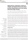 Cover page: Applications of Dynamic Clamp to Cardiac Arrhythmia Research: Role in Drug Target Discovery and Safety Pharmacology Testing