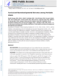 Cover page: Survival and Neurodevelopmental Outcomes among Periviable Infants