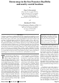 Cover page: Storm surge in the San Francisco Bay/Delta and nearby coastal locations