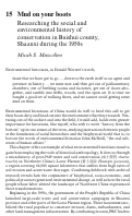 Cover page: Mud on your boots Researching the social and environmental history of conservation in Baishui county, Shaanxi during the 1950s