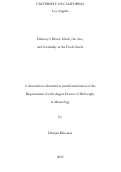 Cover page: Debussy's D�cor: Music, the Arts, and Sociability at the Fin de Si�cle