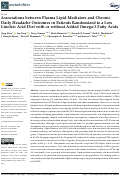 Cover page: Associations between Plasma Lipid Mediators and Chronic Daily Headache Outcomes in Patients Randomized to a Low Linoleic Acid Diet with or without Added Omega-3 Fatty Acids