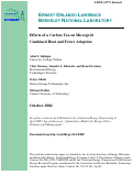 Cover page: Effects of a carbon tax on microgrid combined heat and power adoption