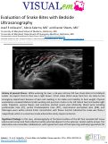 Cover page: Evaluation of Snake Bites with Bedside Ultrasonography