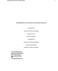 Cover page: Importance of investing in adolescence from a developmental science perspective