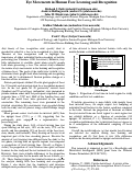 Cover page: Eye Movements in Human Face Learning and Recognition