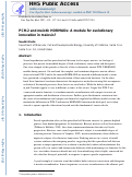 Cover page: PCH-2 and meiotic HORMADs: A module for evolutionary innovation in meiosis?