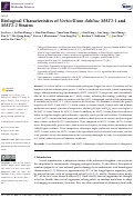 Cover page: Biological Characteristics of Verticillium dahliae MAT1-1 and MAT1-2 Strains