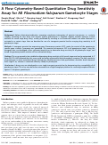 Cover page: A Flow Cytometry-Based Quantitative Drug Sensitivity Assay for All Plasmodium falciparum Gametocyte Stages