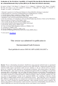 Cover page: Evaluation of the predictive capability of coupled thermo-hydro-mechanical models for a heated bentonite/clay system (HE-E) in the Mont Terri Rock Laboratory