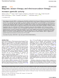 Cover page: Magnetic seizure therapy and electroconvulsive therapy increase aperiodic activity.