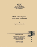 Cover page: MEND: A Nurturing Voice in the Nuclear Arms Debate, Working Paper No. 13, First Annual Conference on Discourse, Peace, Security, and International Society