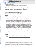 Cover page: Task-Adaptive Changes to the Target Template in Response to Distractor Context: Separability Versus Similarity