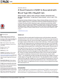 Cover page: A Novel Variant in CMAH Is Associated with Blood Type AB in Ragdoll Cats