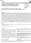 Cover page: Combined Transcatheter Tricuspid and Pulmonary Valve Replacement.