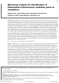 Cover page: Microarray analysis for identification of Plasmodium-refractoriness candidate genes in mosquitoes