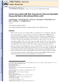 Cover page: Factors associated with high transmission risk and detectable plasma HIV RNA in HIV-infected MSM on ART